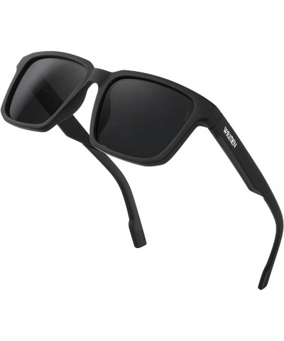 Polarized Square Sunglasses for Men and Women with UV400 Protection black266 $7.50 Square