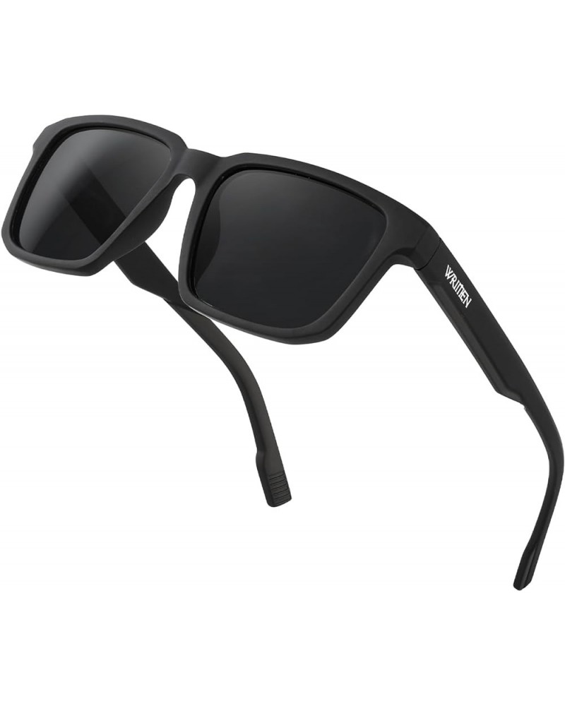 Polarized Square Sunglasses for Men and Women with UV400 Protection black266 $7.50 Square