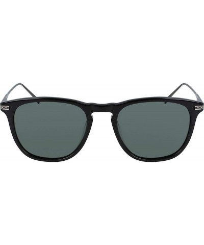 Men's N6244s Square Sunglasses Black/Solid G15 Polarized $17.69 Square