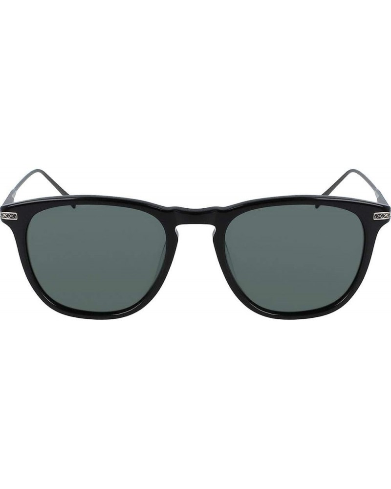 Men's N6244s Square Sunglasses Black/Solid G15 Polarized $17.69 Square