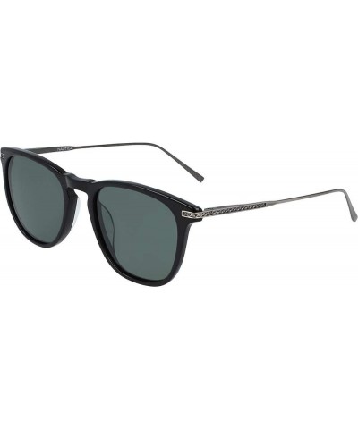 Men's N6244s Square Sunglasses Black/Solid G15 Polarized $17.69 Square