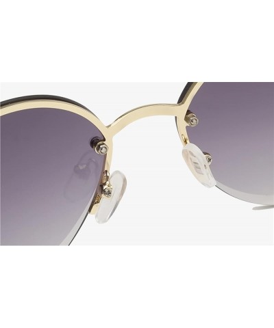 Oval Woman Fashion Sunglasses, Outdoor Vacation Decorative Sunglasses (Color : C, Size : 1) 1 F $13.24 Designer