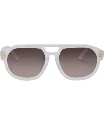 Women's Sunglasses - Ziggy White Pearl/Brown Polarized $16.50 Rectangular