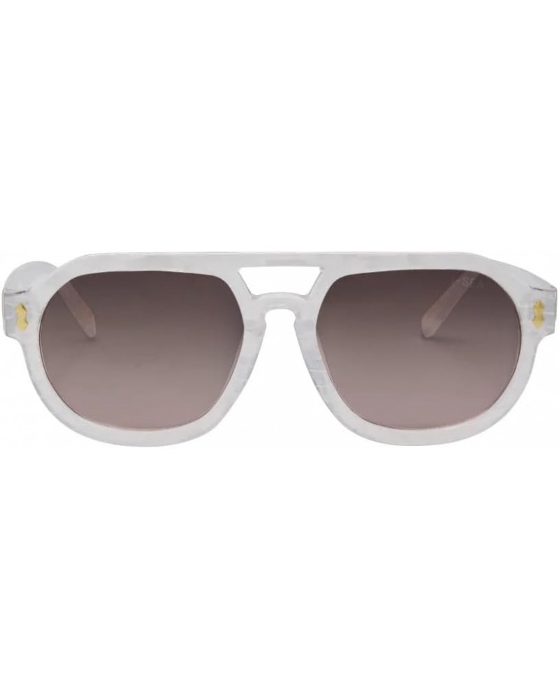 Women's Sunglasses - Ziggy White Pearl/Brown Polarized $16.50 Rectangular