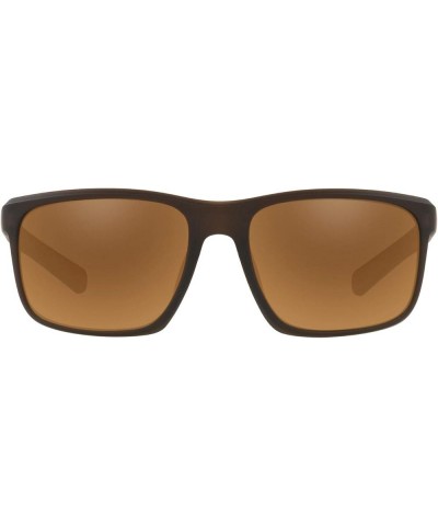 Native Unisex Sunglasses Matte Black Crystal Frame, Blue Reflex Lenses, 58MM Matte Brown Crystal/Bronze Reflex $43.34 Rectang...