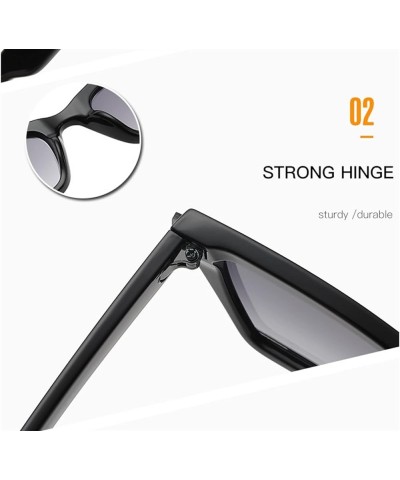 Retro Small Square Men and Women Street Shooting Sunglasses Sunglasses Womens (Color : Navy, Size : Medium) Medium Navy $13.2...