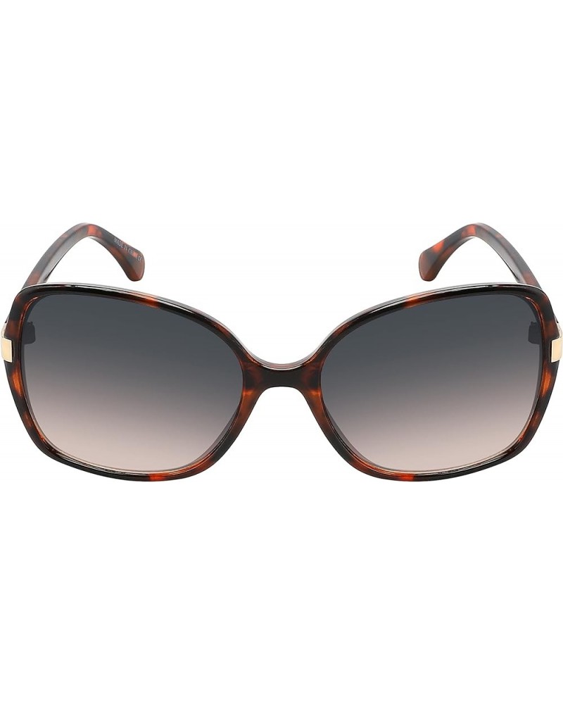 Edge I-Wear's Women's Oversized Gradient Lens Butterfly Sunglasses Tortoise Shell Grey Brown Gradient $10.39 Oversized