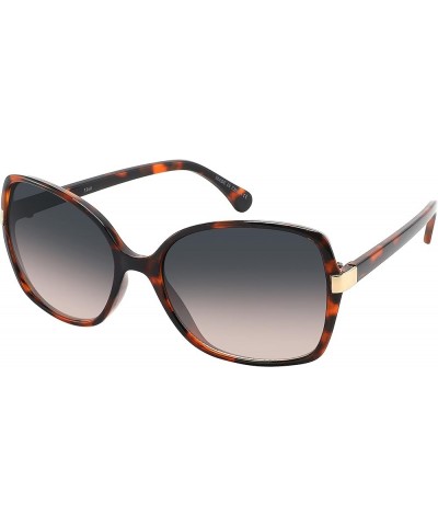 Edge I-Wear's Women's Oversized Gradient Lens Butterfly Sunglasses Tortoise Shell Grey Brown Gradient $10.39 Oversized