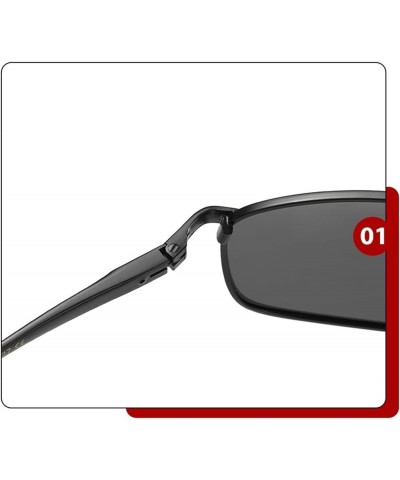 Men's Polarized Metal Sunglasses Outdoor Driving and Cycling Sunglasses (Color : G, Size : 1) 1 E $17.47 Designer