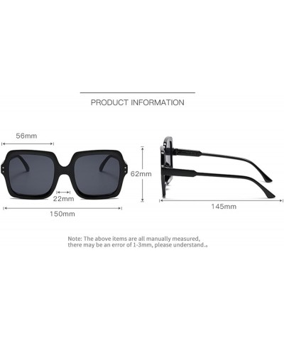 Fashion Large Frame Men and Women Vacation Beach Decorative Sunglasses (Color : 2, Size : 1) 1 5 $11.24 Designer