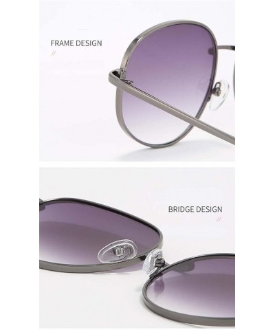 Metal Large Frame Retro Sunglasses, Outdoor Vacation Fashion Glasses (Color : D, Size : Medium) Medium E $19.20 Designer