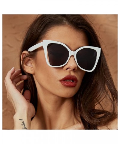 Large Frame Cat Eye Women Sports Photo Shopping Decorative Sunglasses H $15.02 Sport