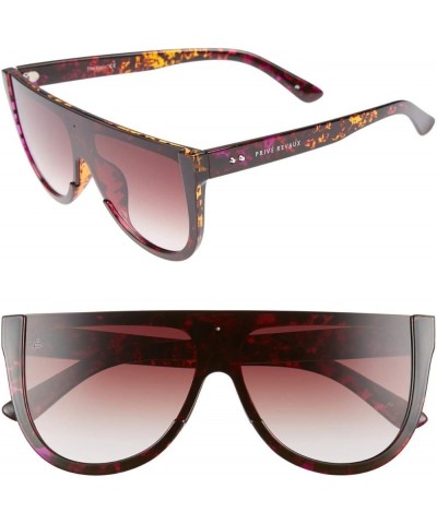 PRIVÉ REVAUX ICON Collection The Coco Handcrafted Oversized Sunglasses Majestic Purple Tort/Brown $14.89 Square