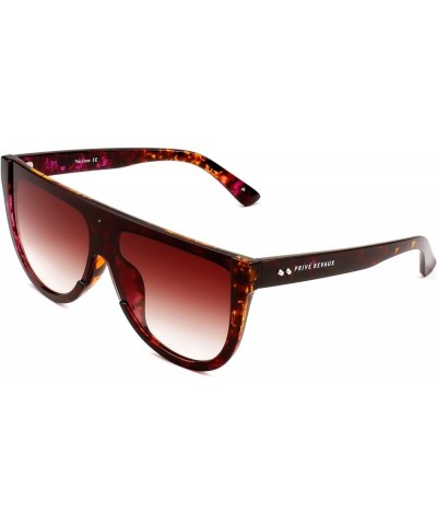 PRIVÉ REVAUX ICON Collection The Coco Handcrafted Oversized Sunglasses Majestic Purple Tort/Brown $14.89 Square