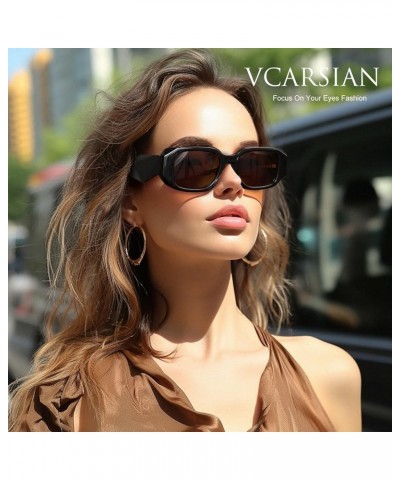 Trendy Rectangle Sunglasses for Women Men,Y2K Vintage Retro 90s Aesthetic Cool Driving Sunglasses Coral $8.24 Rectangular