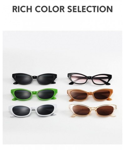 Cat eye small frame trendy men and women sunglasses B $17.11 Designer