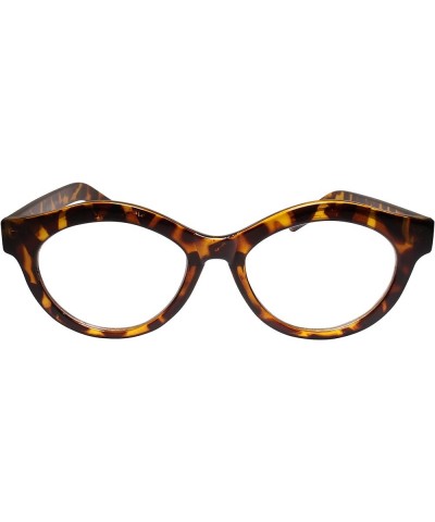 Classic Unique Mens Womens Oval Clear Lens Glasses Tortoise $11.20 Oval