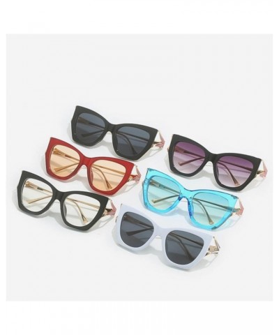 Vintage Cat Eye Sunglasses Women Men Square Sun Glasses Men Metal Legs Driving Eyewear Shades Blue Green $17.48 Rectangular