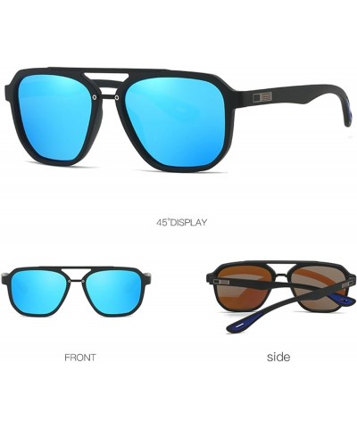 Aviator Sunglasses for Women Men Lightweight TR90 Frame Polarized UV Protection Driving Fishing Sun Glasses Black/Blue $13.22...