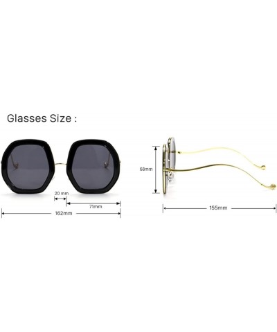 Large Frame Fashion Outdoor Party Decorative Sunglasses For Men And Women A $18.42 Designer