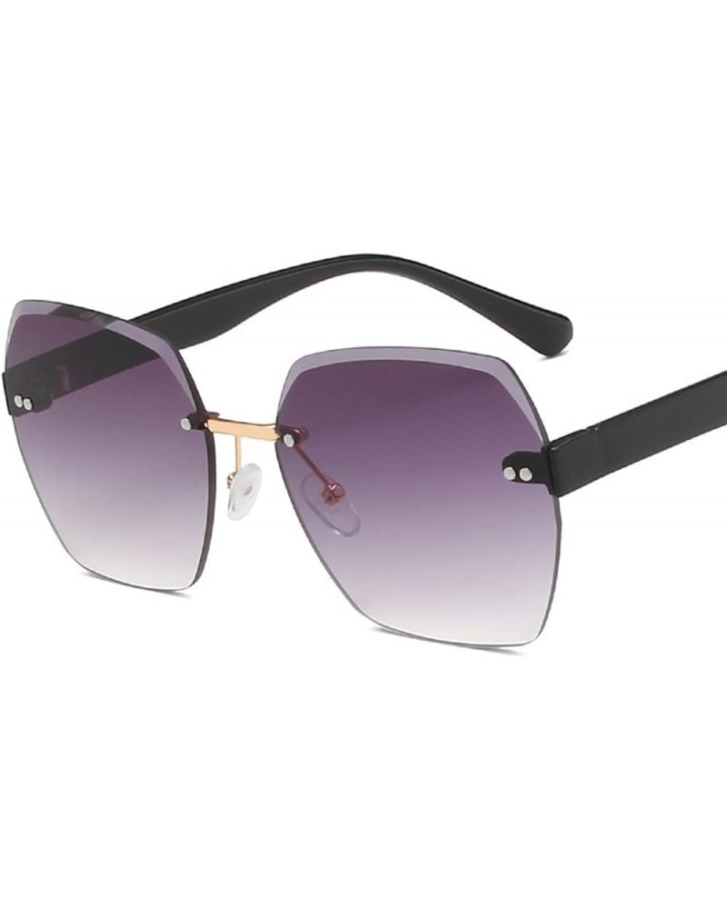 Fashionable Rimless Women Sunglasses (Color : F, Size : 1) 1 B $14.08 Rimless