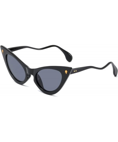 Cat Eye Fashion Woman Outdoor Vacation Beach Decorative Sunglasses (Color : A, Size : 1) 1A $14.68 Designer