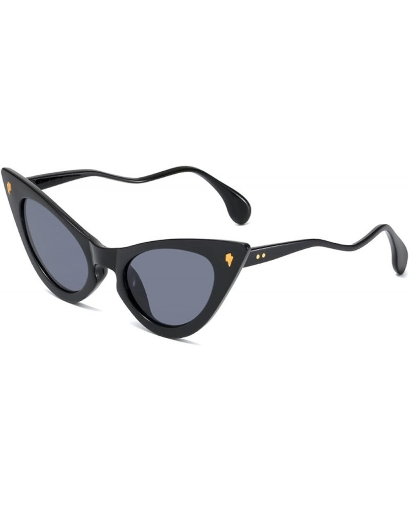 Cat Eye Fashion Woman Outdoor Vacation Beach Decorative Sunglasses (Color : A, Size : 1) 1A $14.68 Designer