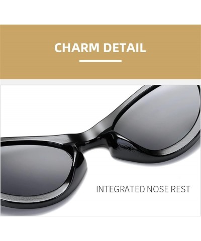 Cat Eye Fashion Woman Outdoor Vacation Beach Decorative Sunglasses (Color : A, Size : 1) 1A $14.68 Designer