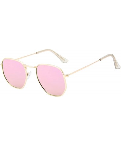 Classic Square Sunglasses for Women (Color : Other, Size : Gold Gray) Gold Pink Other $23.62 Designer