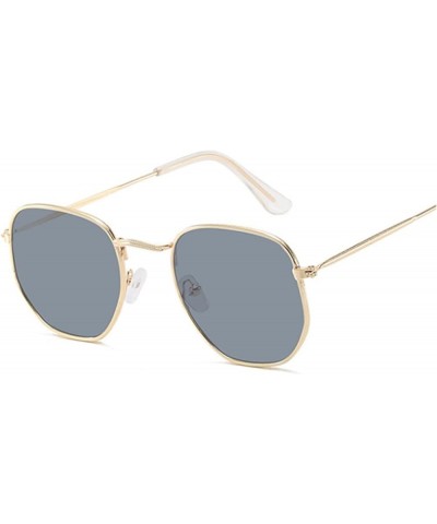 Classic Square Sunglasses for Women (Color : Other, Size : Gold Gray) Gold Pink Other $23.62 Designer