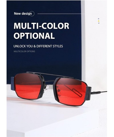 Punk Men and Women Fashion Outdoor Vacation Personality Driving Sunglasses (Color : A, Size : 1) 1 G $18.99 Designer