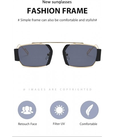 Punk Men and Women Fashion Outdoor Vacation Personality Driving Sunglasses (Color : A, Size : 1) 1 G $18.99 Designer