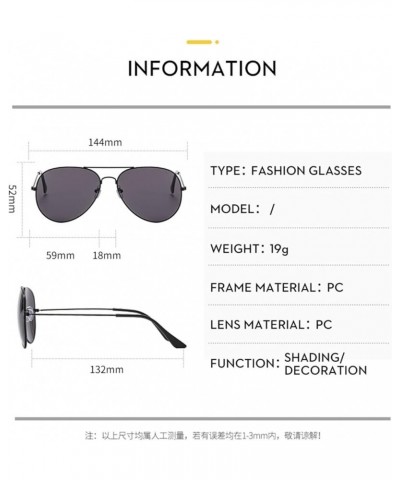 Man Retro Driving Fashion Sunglasses Outdoor Vacation Beach Sunglasses (Color : Medium, Size : 1) 1 T $13.85 Designer