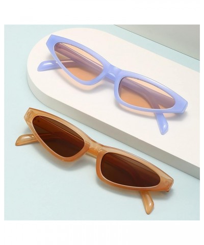 Triangle Small Frame Men and Women Outdoor Fashion Decorative Sunglasses (Color : H, Size : 1) 1 D $16.39 Designer