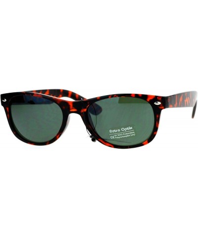 Unisex Designer Fashion Sunglasses Short Horn Rim Frame UV 400 Tortoise (Green) $8.67 Wayfarer