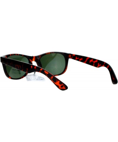 Unisex Designer Fashion Sunglasses Short Horn Rim Frame UV 400 Tortoise (Green) $8.67 Wayfarer