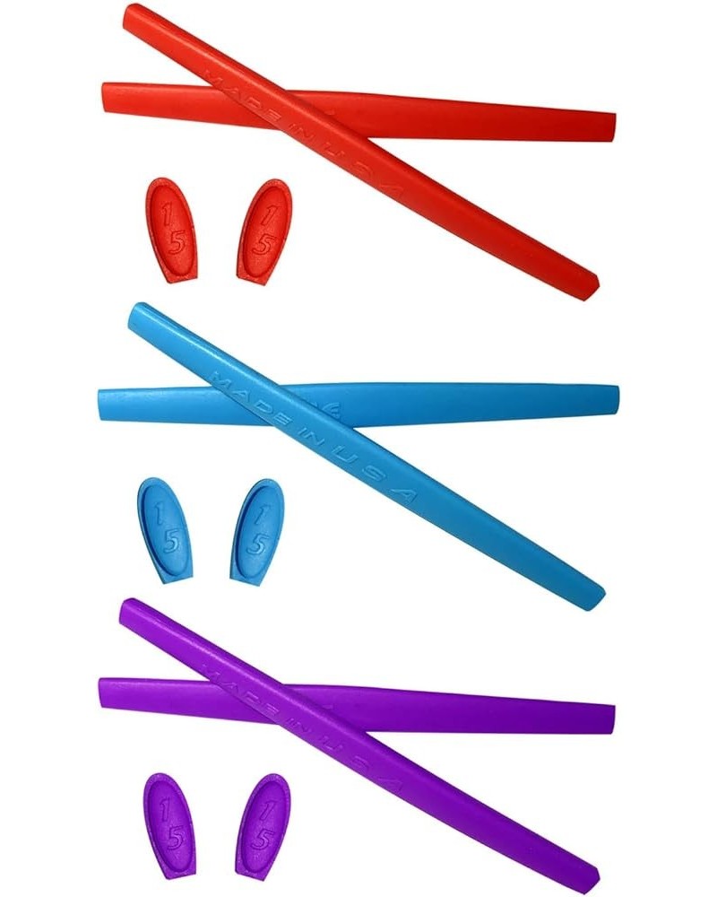 Replacement Silicone Leg Set For Oakley Penny Ear socks Rubber Kit Red/Blue/Purple Red/Blue/Purple $14.52 Butterfly