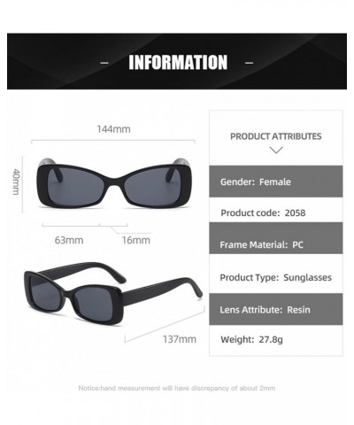 Street Shot Small Frame Street Shot Men and Women Sunglasses, Internet Celebrity Outdoor Vacation Glasses (Color : F, Size : ...