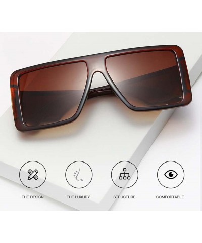 Net Celebrity Men and Women Outdoor Box Big Frame Sunglasses Sunshade Holiday Street Shooting Decorative Glasses (Color : B, ...