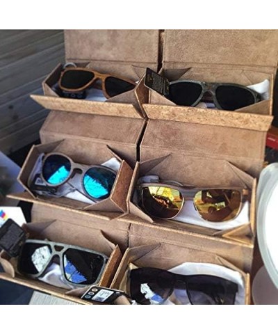 Handmade Wooden Sunglasses Woman Man Specta Design Wengue Wood Grey Lenses Polarized $53.58 Wayfarer