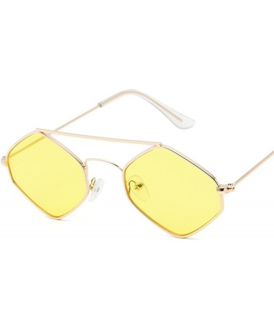 Small Frame Fashion Metal Sunglasses for Men and Women Beach Party Decorative Sunglasses (Color : D, Size : 1) 1 G $14.85 Sport