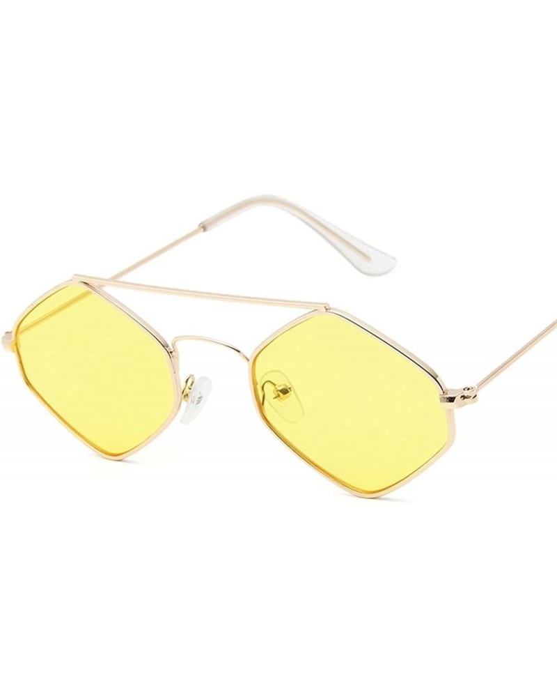 Small Frame Fashion Metal Sunglasses for Men and Women Beach Party Decorative Sunglasses (Color : D, Size : 1) 1 G $14.85 Sport