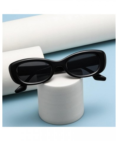 Retro Small Frame Oval Sunglasses Men and Women Outdoor Decorative Sunglasses (Color : E, Size : 1) 1 G $14.03 Designer