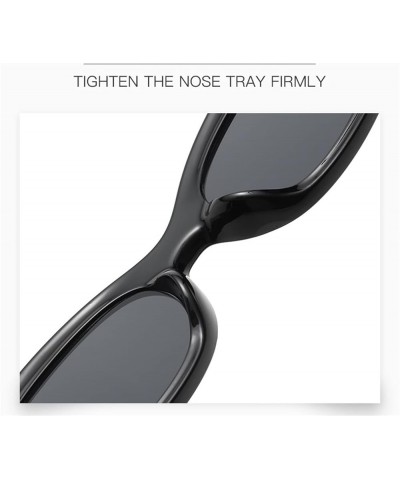 Retro Small Frame Oval Sunglasses Men and Women Outdoor Decorative Sunglasses (Color : E, Size : 1) 1 G $14.03 Designer