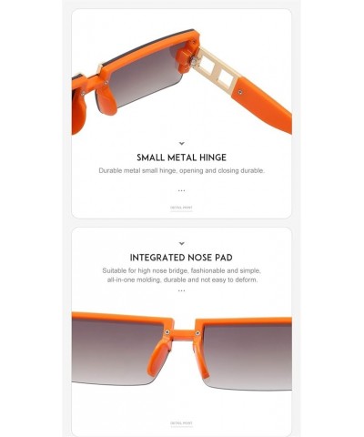 Fashion Small Frame Men's and Women's Sunglasses Internet Celebrity Live Streaming (Color : B, Size : 1) 1 C $19.31 Designer