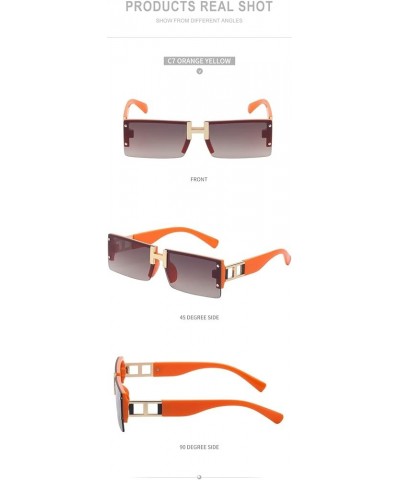 Fashion Small Frame Men's and Women's Sunglasses Internet Celebrity Live Streaming (Color : B, Size : 1) 1 C $19.31 Designer