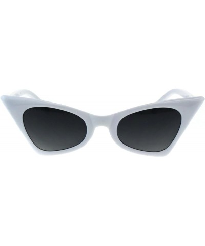 Womens Retro Fashion Sunglasses Rectangular Cateye Frame UV 400 White $8.13 Cat Eye