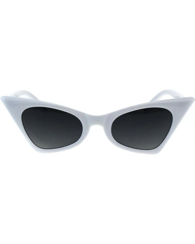 Womens Retro Fashion Sunglasses Rectangular Cateye Frame UV 400 White $8.13 Cat Eye