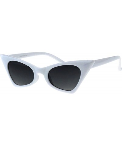 Womens Retro Fashion Sunglasses Rectangular Cateye Frame UV 400 White $8.13 Cat Eye