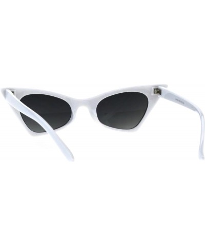 Womens Retro Fashion Sunglasses Rectangular Cateye Frame UV 400 White $8.13 Cat Eye